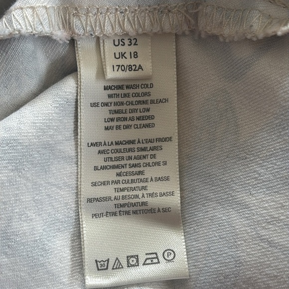 Free People Just Float On Butterfly Print flare leg raw hem denim Pants 32 - Picture 12 of 13